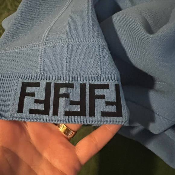 FENDI Scoop Neck Mini Dress Size: M | US6, IT42 Zucca Motif - Picture 8 of 9